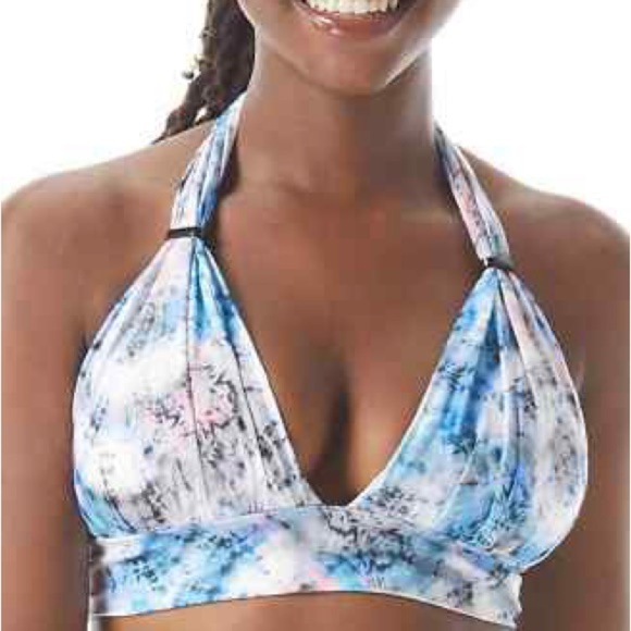 NWT Coco Reef Contours Bikini Womens sz 10 34 C/D Evoke Draped Tie Dye Swim Top - Picture 1 of 13